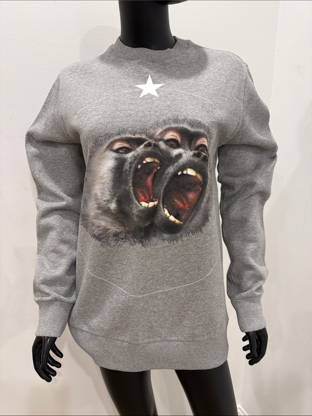 Givenchy Paris Monkey Print Oversized Sweatshirt XS | Iconic Graphic | Rare NEW